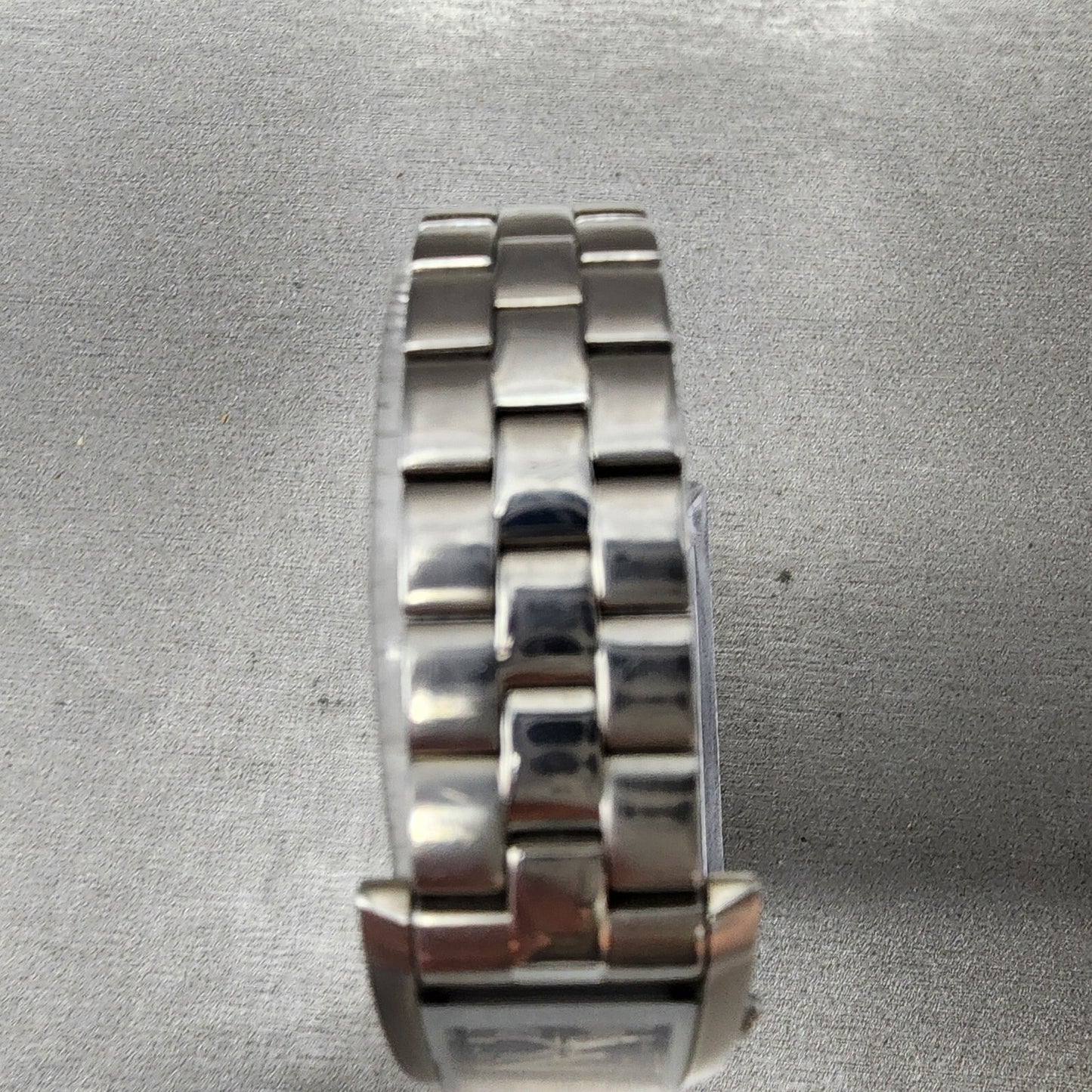 Bulova Tank Watch Women 18mm Black Dial Stainless Steel Rectangle New Battery4
