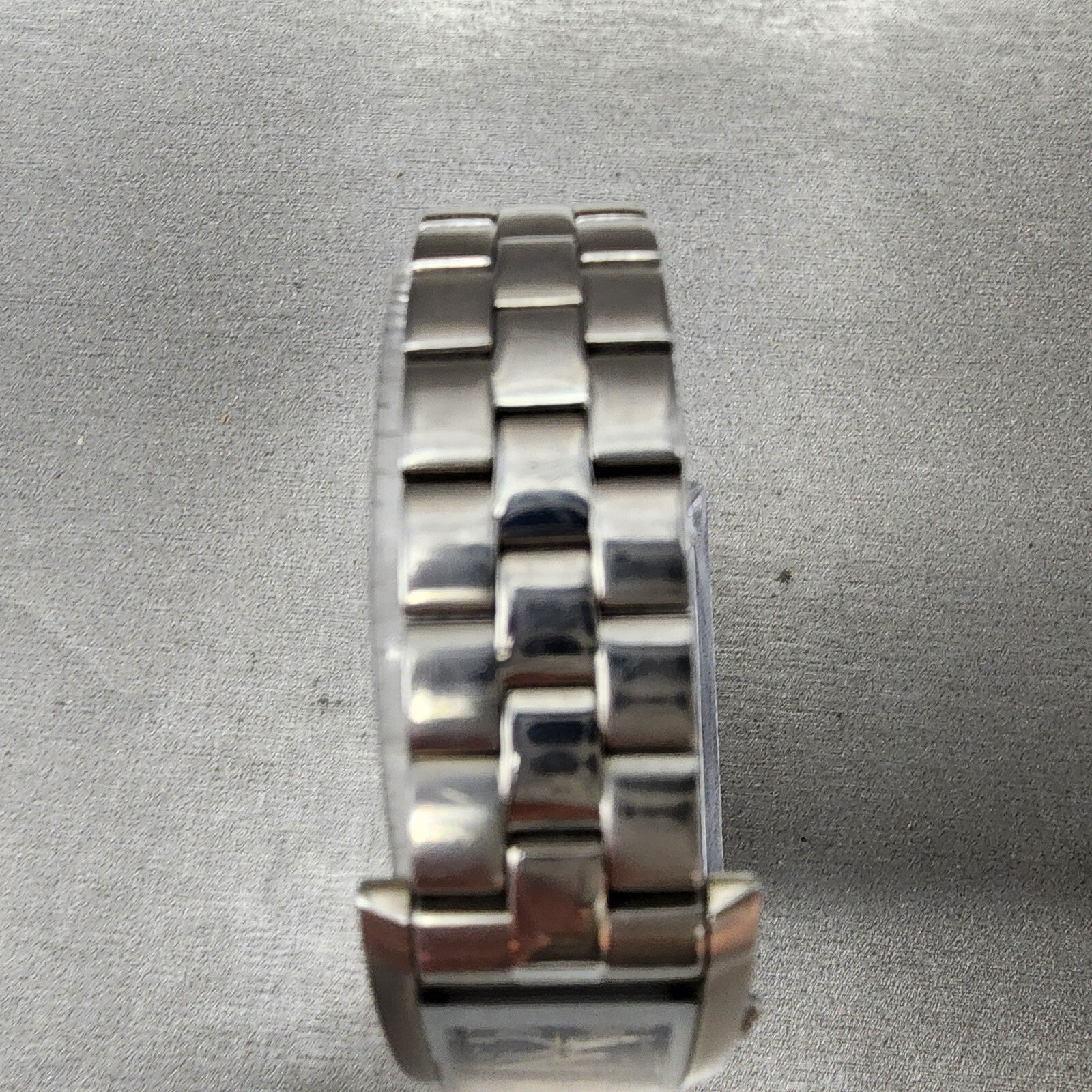 Bulova Tank Watch Women 18mm Black Dial Stainless Steel Rectangle New Battery4