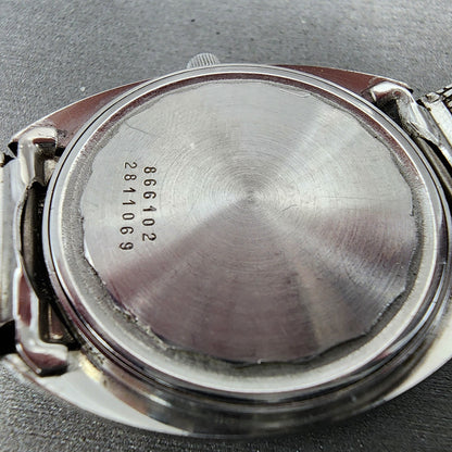 Universal Geneve White Shadow Automatic Watch Men 35mm White Dial Steel 866102