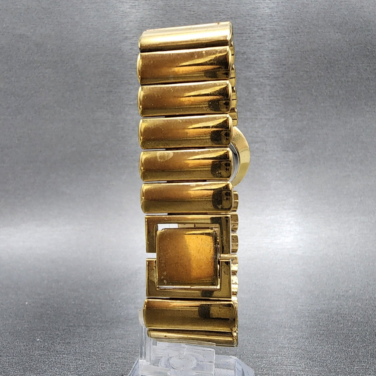 Seiko Watch Women 24mm Gold Dial Gold Tone Round 1N000B59 New Battery7