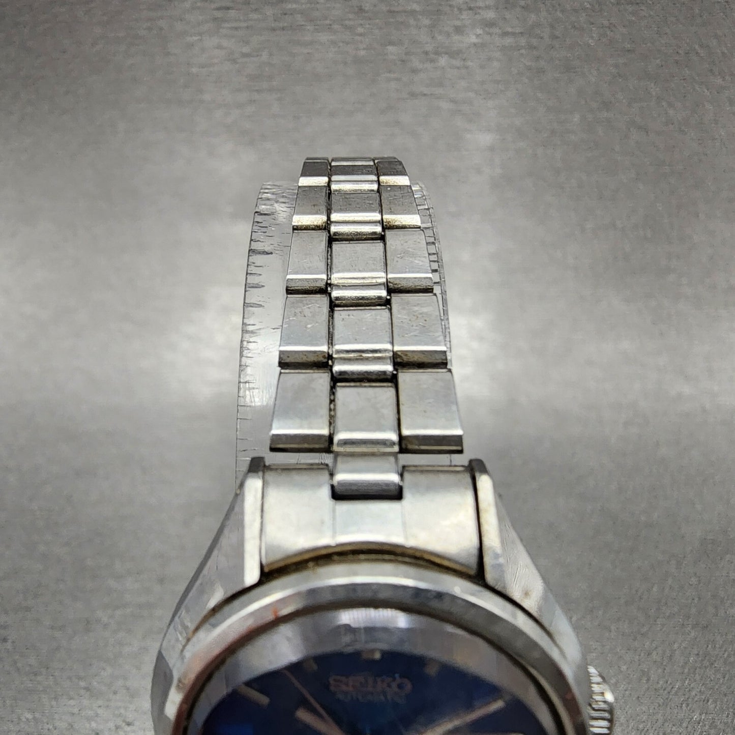Seiko Automatic Watch Women 27mm Blue Dial Stainless Steel Daydate Round Runs4