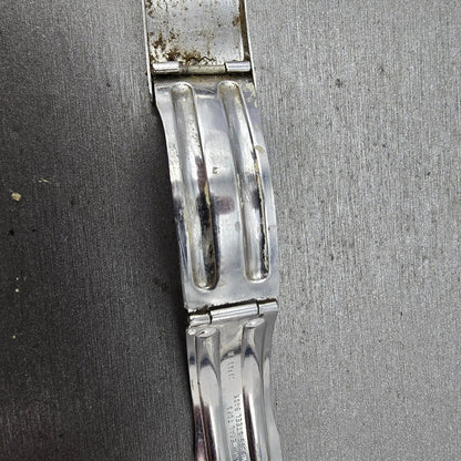 Seiko SQ Bracelet 17mm Stainless Steel Two Tone Tri Folding Clasp VTG Japan B27411