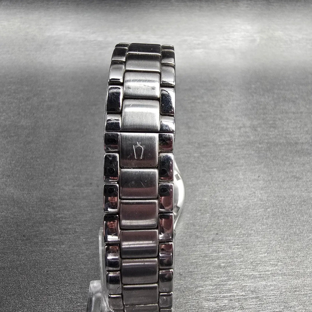Bulova Marine Star Watch Women 25mm MOP Dial Silver Tone Date 96R24 New Battery7