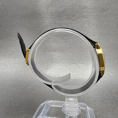Seiko Watch Women 16mm Gold Dial Gold Tone Octagon 2C205769 New Battery8