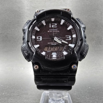 Casio AQ-S810W Watch Men 47mm Black Alarm Chronograph Analog Digital Solar CH5