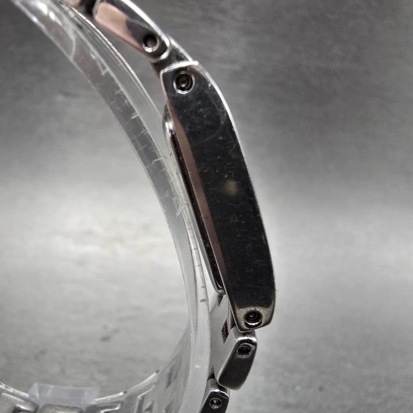 Citizen Eco-Drive Tank Watch Women 17mm Black Dial Silver Tone B023-S000068 Runs3