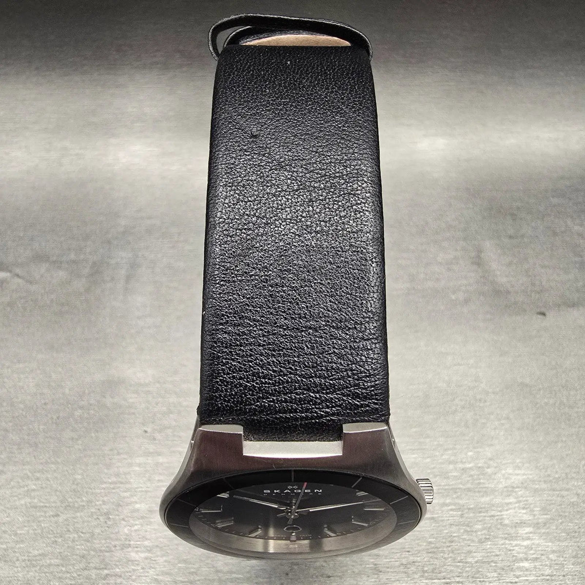 Skagen Aktiv Watch Men 38mm Black Dial Silver Tone Date Round SKW6039 New Batt4