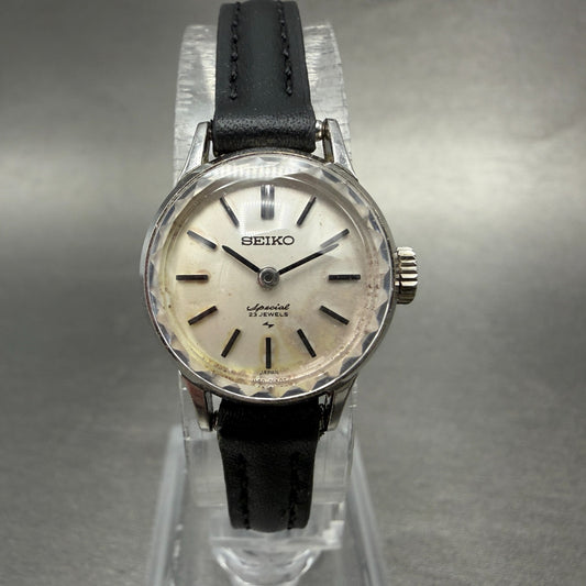 Seiko Special Watch Women 19mm Silver Dial Silver Tone Round 1140-0060 Runs0
