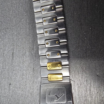 Seiko Landy Bracelet 18mm Stainless Steel Two Tone Folding Clasp VTG Japan3