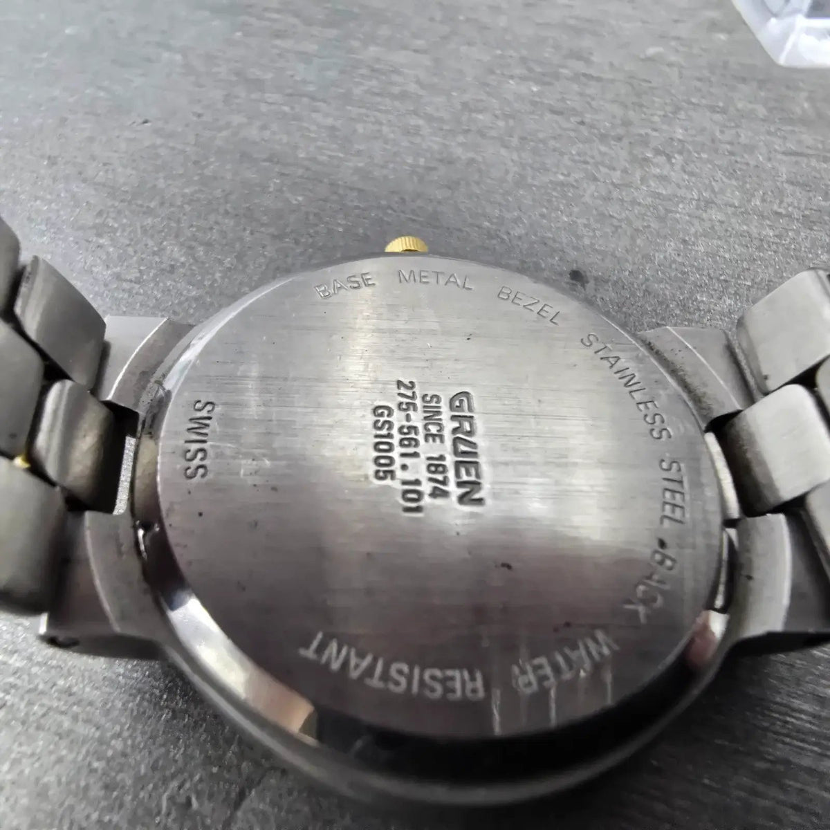 Gruen Watch Unisex 32mm White Dial Two Tone Round 275-561.101 New Battery9