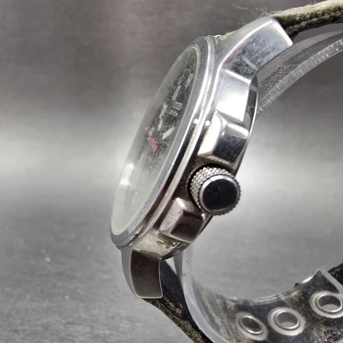 Citizen Eco-Drive Garrison Field Watch Men 37mm Black Dial Steel Daydate Works2