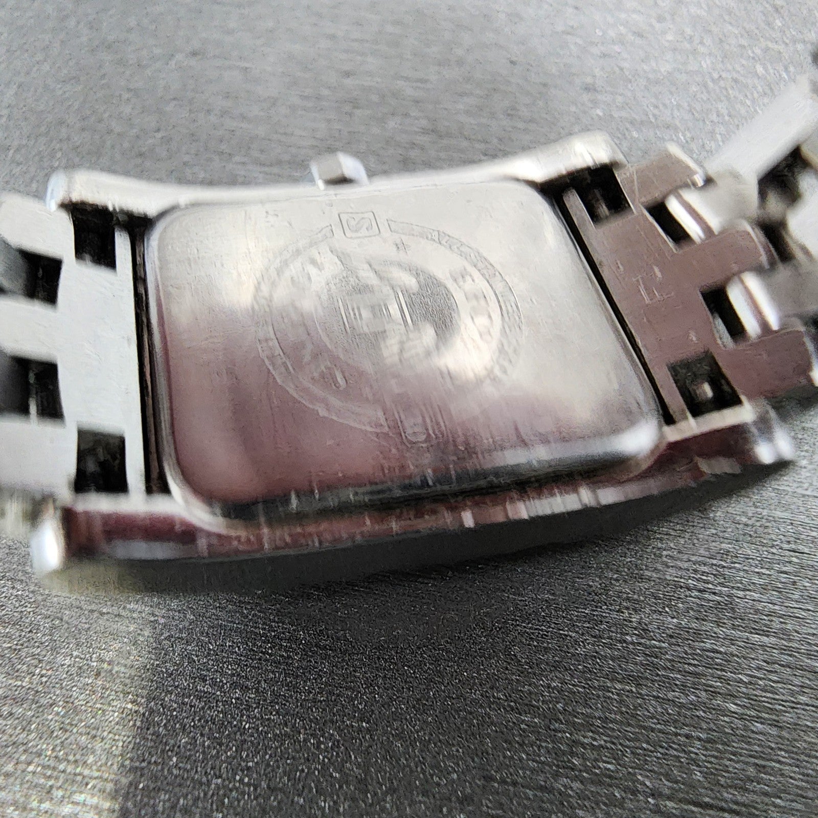 Longines Dolce Vita tank Watch Women 20mm White Dial Steel Rectangle New Batt B19
