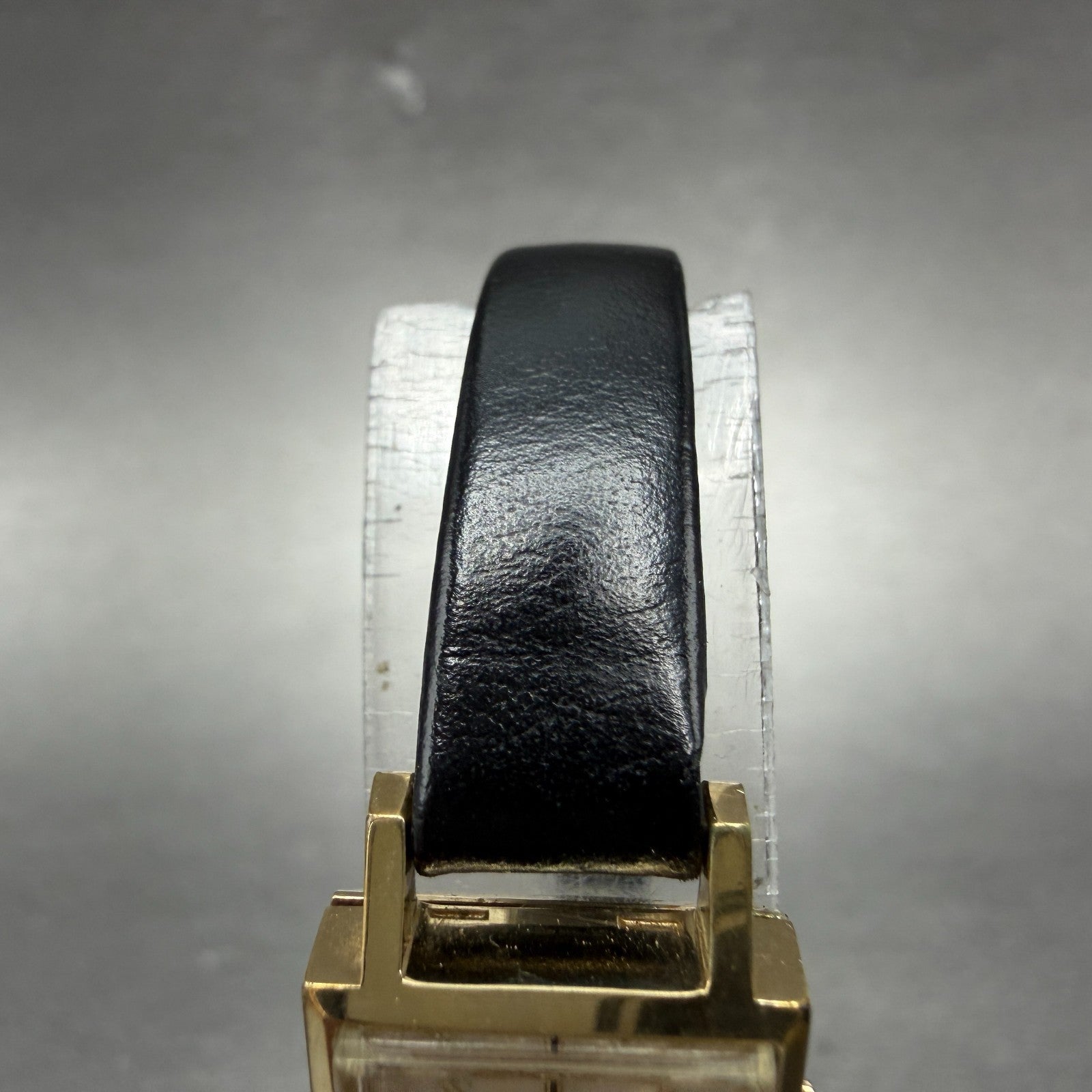 Rado Watch Women 15mm Champange Dial Gold Tone Rectangle Manual Wind Runs 53444