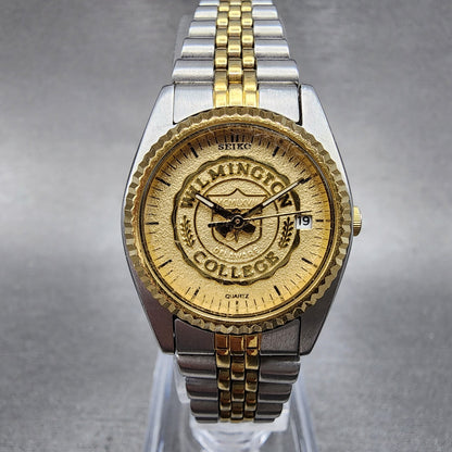 Seiko Watch Women 25mm White Dial Two Tone Daydate 7N830041 Wilmington College0