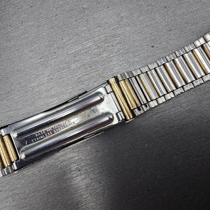 Seiko Watch Men 33mm White Dial Two Tone Daydate SQ 7132A VTG PARTS15