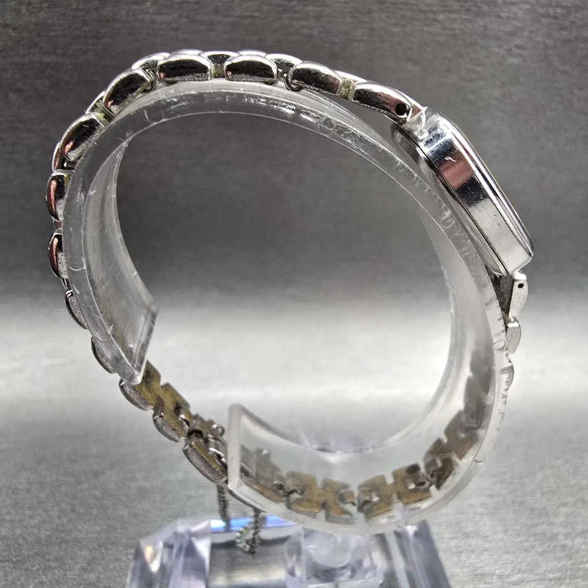 Seiko Watch Women 18mm Silver Dial Silver Tone Rectangle 1400-5190 New Battery8