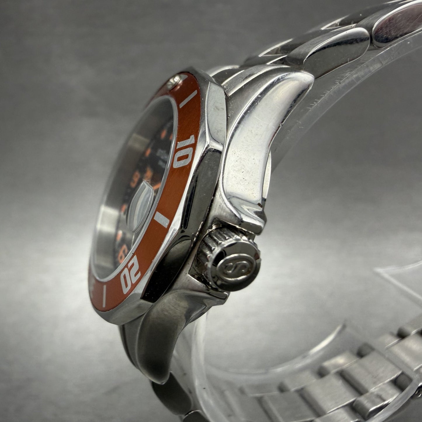 Stührling Lady Clipper Watch 29mm MOP Dial Steel Date Round New Battery2