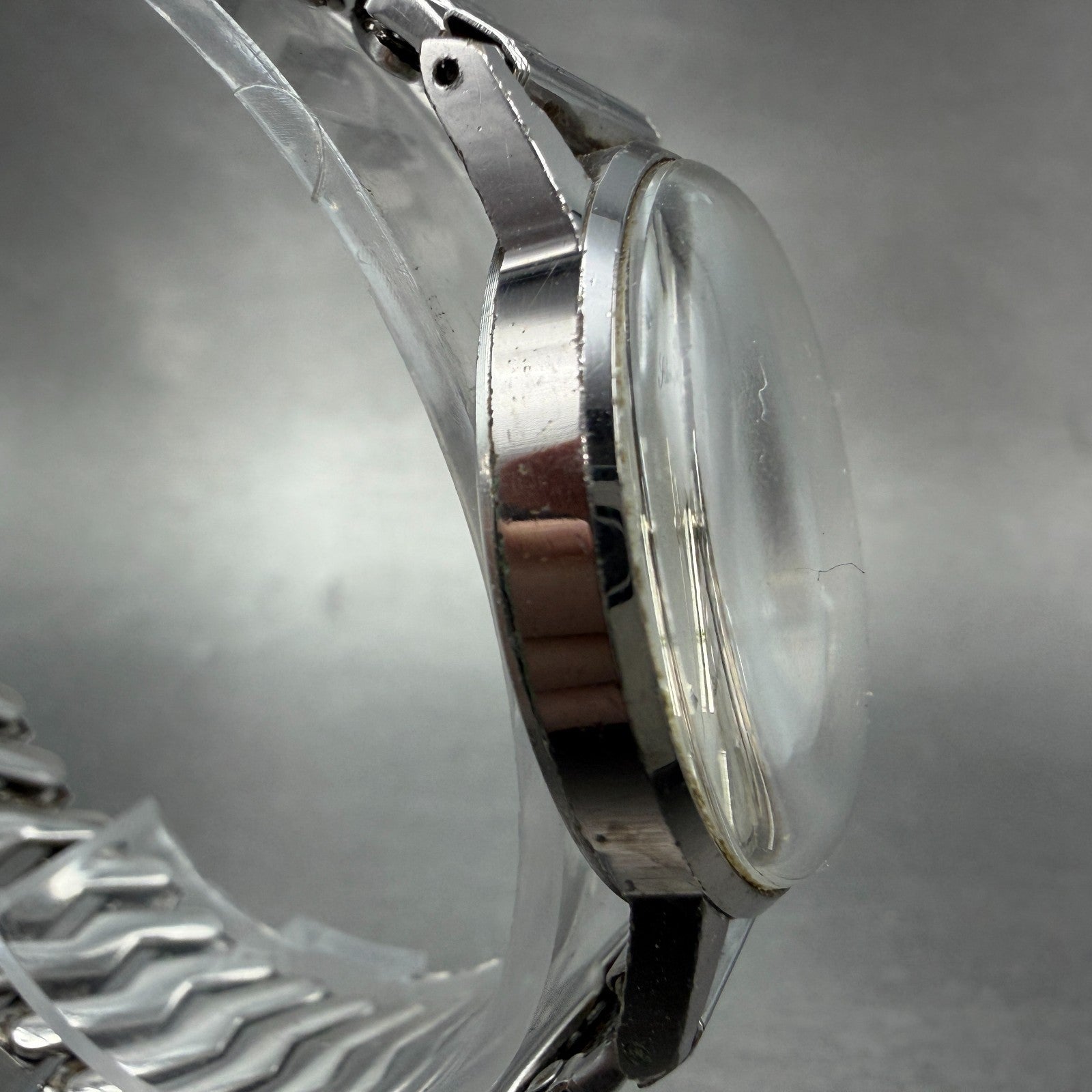 Seiko School Time Watch Men 33mm Silver Dial Silver Tone Manual 6640-9990 PARTS4