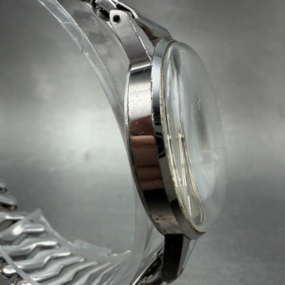 Seiko School Time Watch Men 33mm Silver Dial Silver Tone Manual 6640-9990 PARTS4