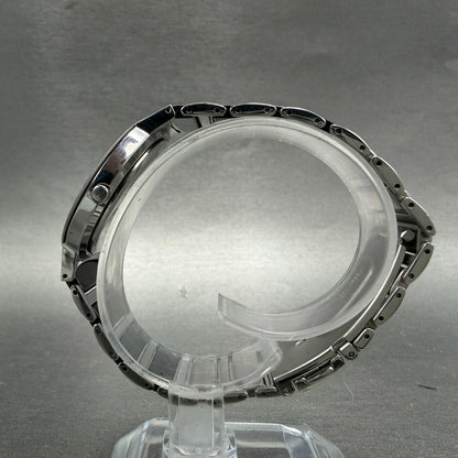 Technos Watch Men 33mm Black Dial Silver Tone Round TBM674 New Battery6