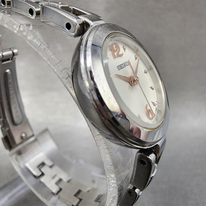 Seiko Watch Women 21mm White Dial Silver Tone Round 1N010PK0 New Battery3