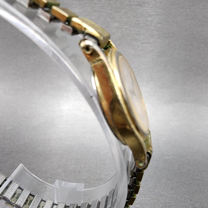 Seiko Watch Women 19mm White Dial Gold Tone Round 2p200089 New Battery3
