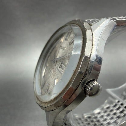 Seiko Business A Watch Men 37mm Silver Dial Silver Tone Daydate 8346-9010 PARTS3