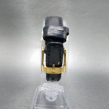 Movado Museum Watch Women 24mm Black Dial Gold Tone Round 88.66.820.N New Batt7