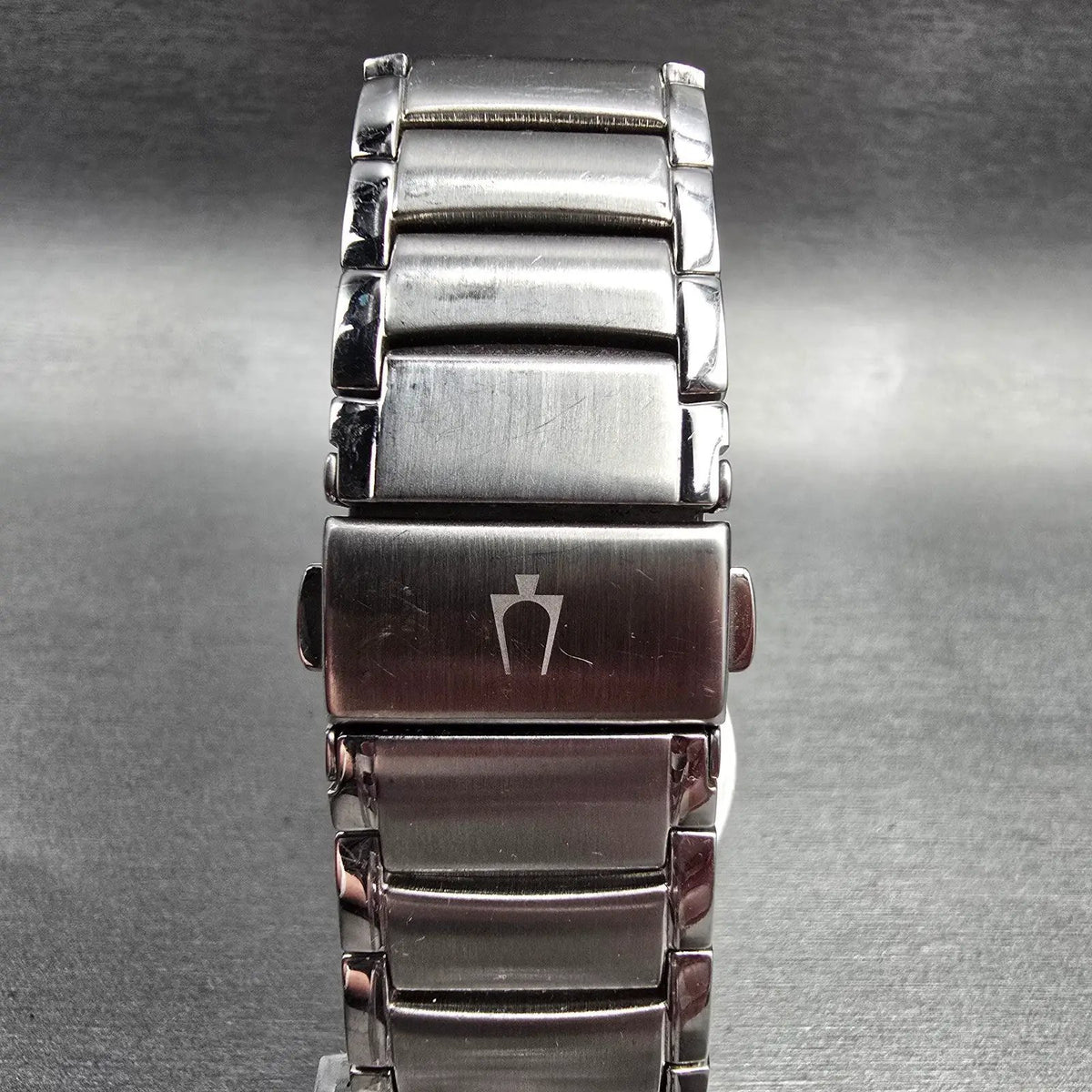 Bulova Watch Men 37mm Black Dial Silver Tone Date Round 96B149 New Battery 237