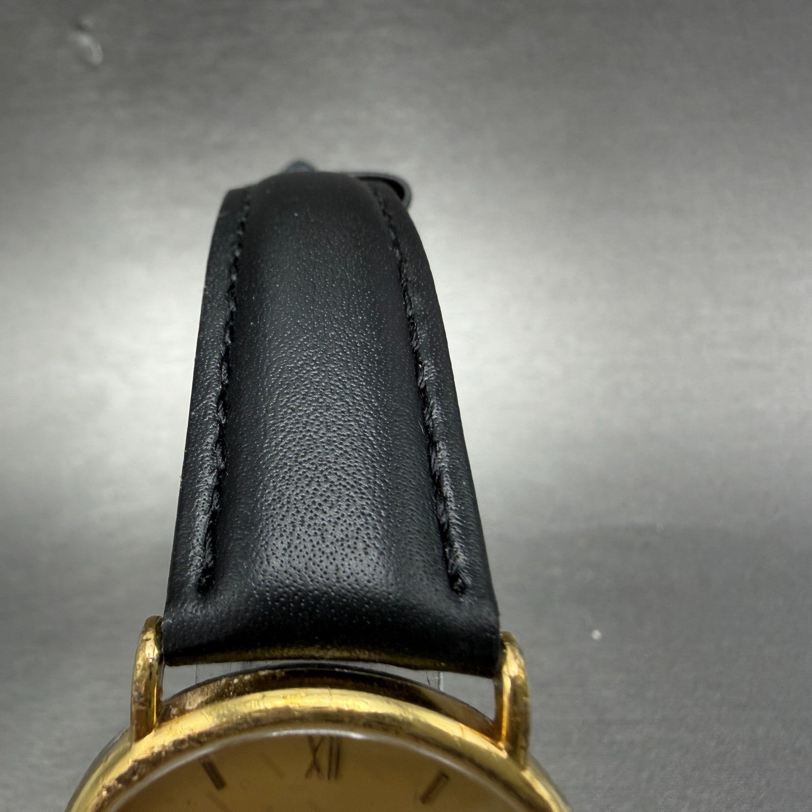 Longines Watch Men 32mm Gold Dial Gold Tone Round 7025 New Battery4