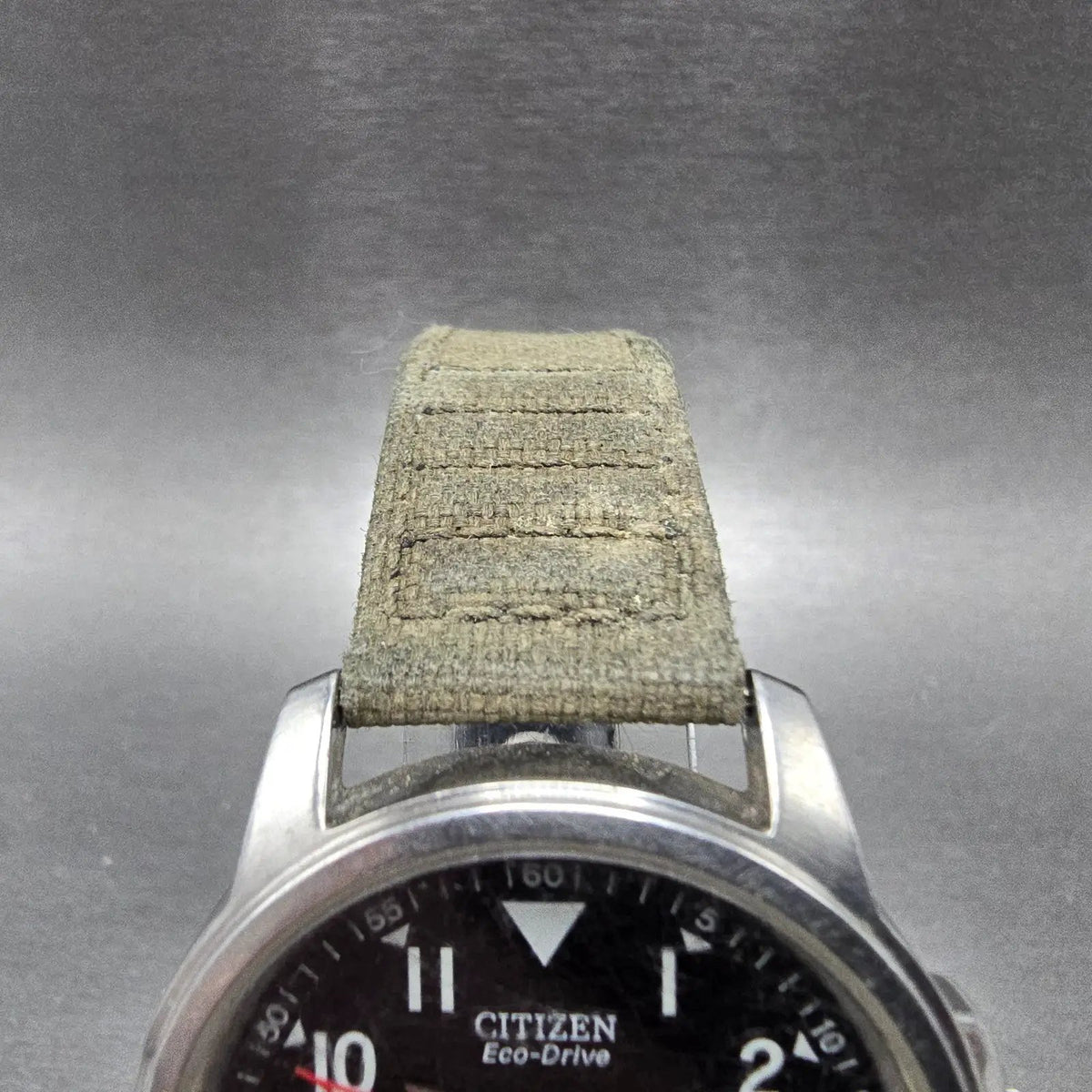 Citizen Eco-Drive Garrison Field Watch Men 37mm Black Dial Steel Daydate Works4