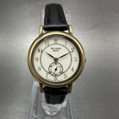 Seiko The League Watch Women 24mm White Dial Gold Tone 2K220060 New Battery0