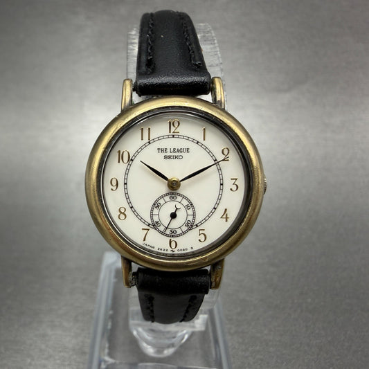Seiko The League Watch Women 24mm White Dial Gold Tone 2K220060 New Battery0