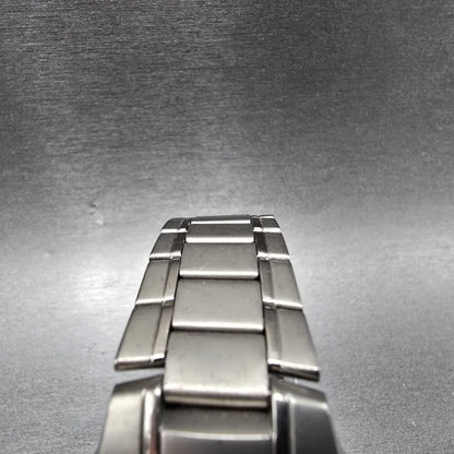 Elgin Solar Watch Men 36mm Gray Dial Titanium Daydate Round FK-1201 Works JDm4