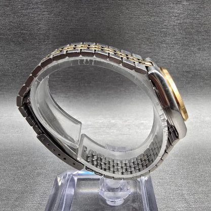 Seiko SQ Watch Women 23mm Gold Dial Two Tone Daydate Round 2A23-0029 New Battery8
