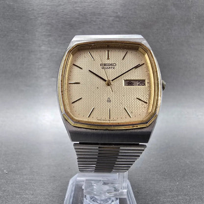 Seiko Watch Men 32mm Champagne Dial Two Tone Daydate 5933-5040 PARTS6