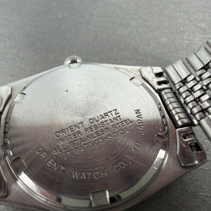 Orient Swimmer Watch Unisex 32mm Silver Dial Silver Tone Date Round New Battery9