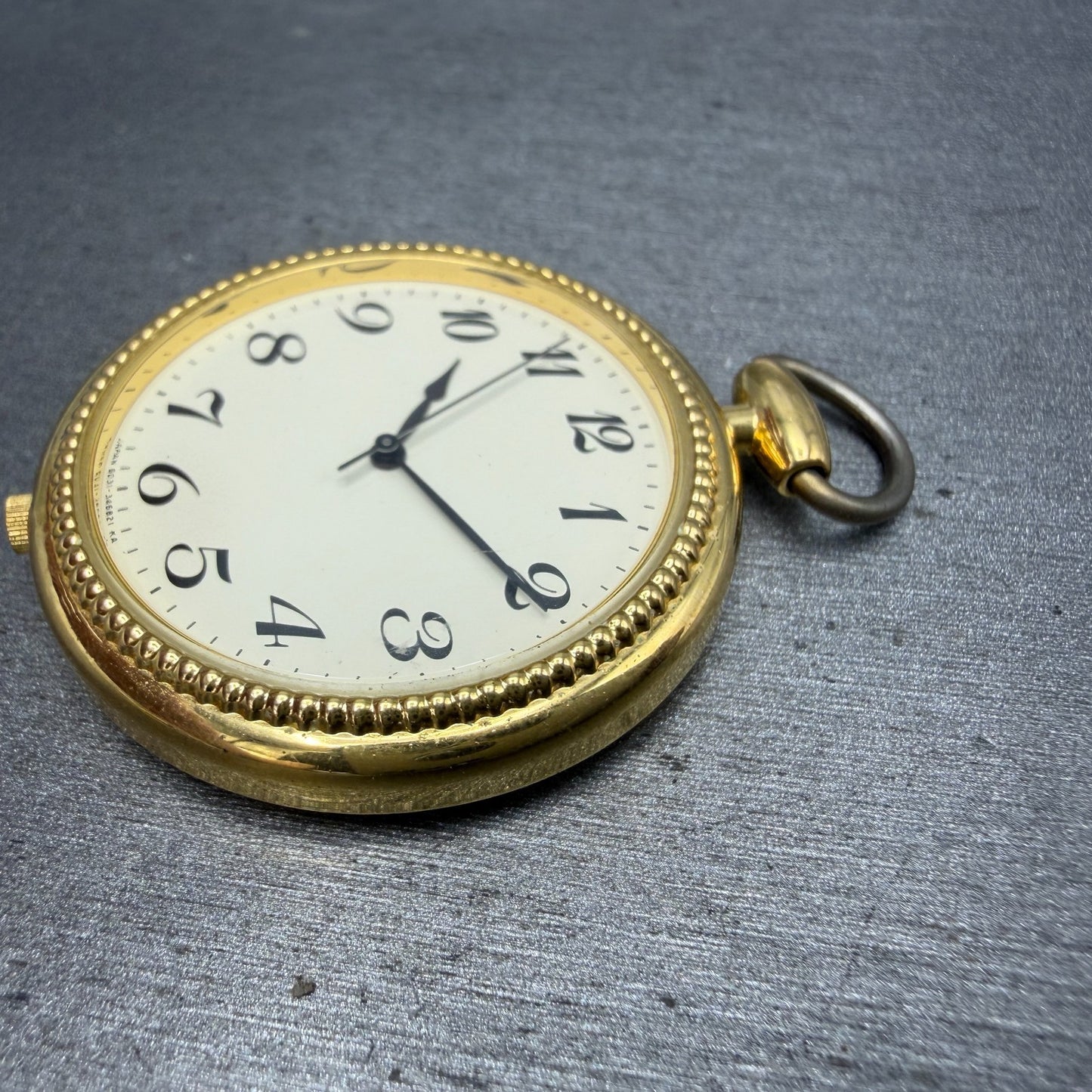 Citizen Pocket Watch Unisex 36mm Champagne Dial Gold Tone Round New battery5