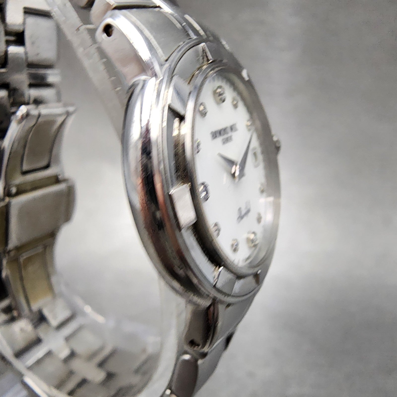 Raymond Weil Parisfal Watch Women 27mm MOP Dial Silver Tone Date 9441 New Batt3