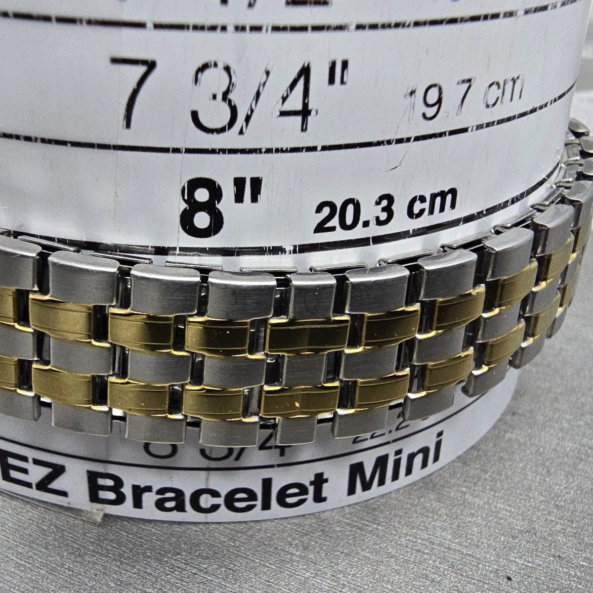 Timex Charles Street Watch Men 35mm Gray Dial Two Tone Daydate Round New Battery10