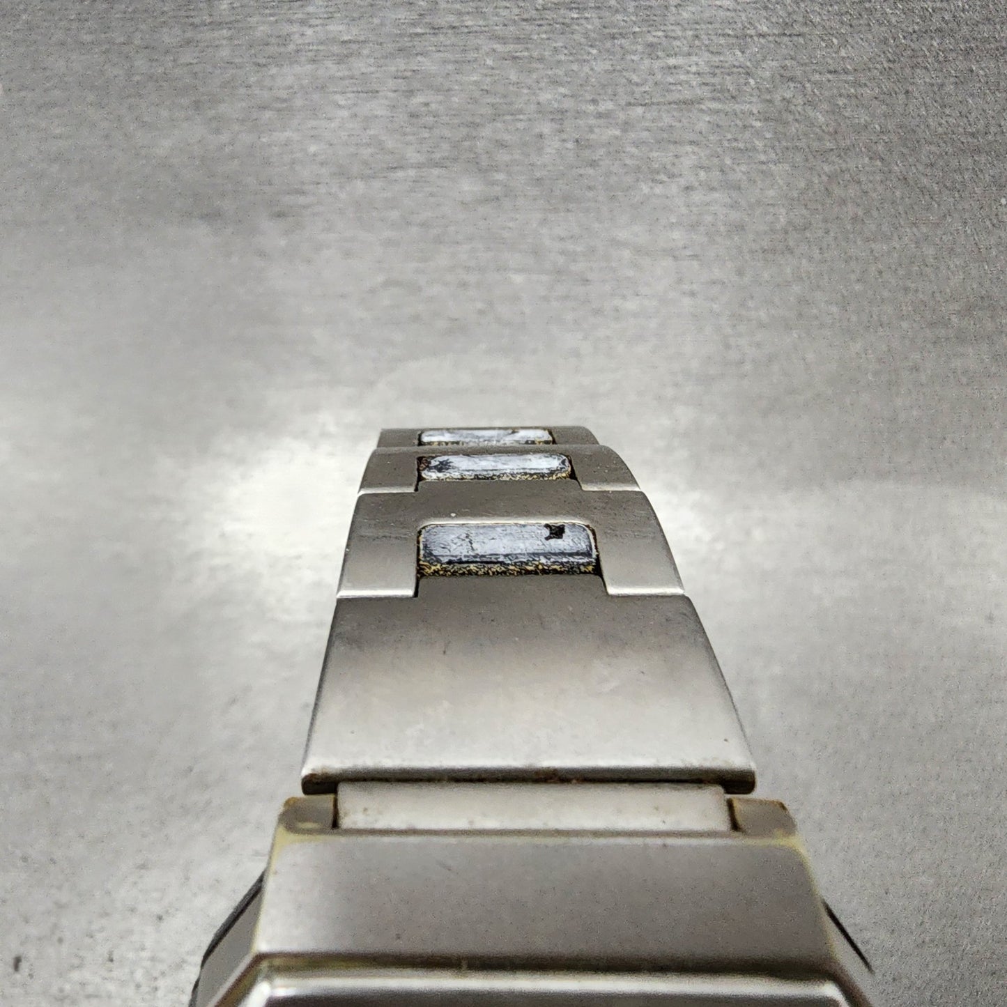 Casio HotBiz Watch Men 35mm Digital Silver Tone Rectangle VDB2100 New Battery4