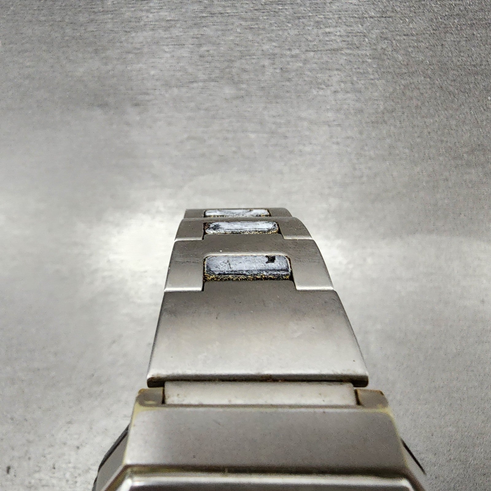 Casio HotBiz Watch Men 35mm Digital Silver Tone Rectangle VDB2100 New Battery4