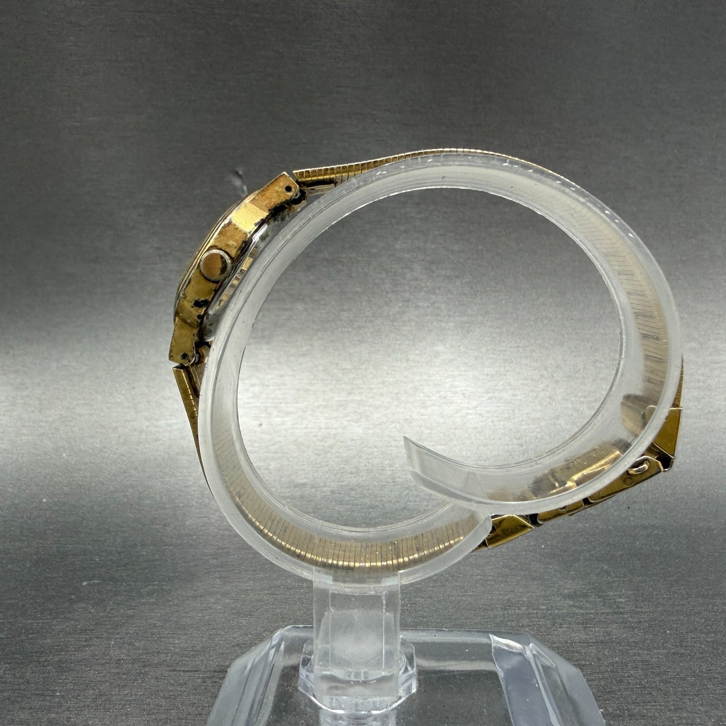Seiko Watch Women 22mm Silver Dial Gold Tone Octagon 1421-5140 New Battery6