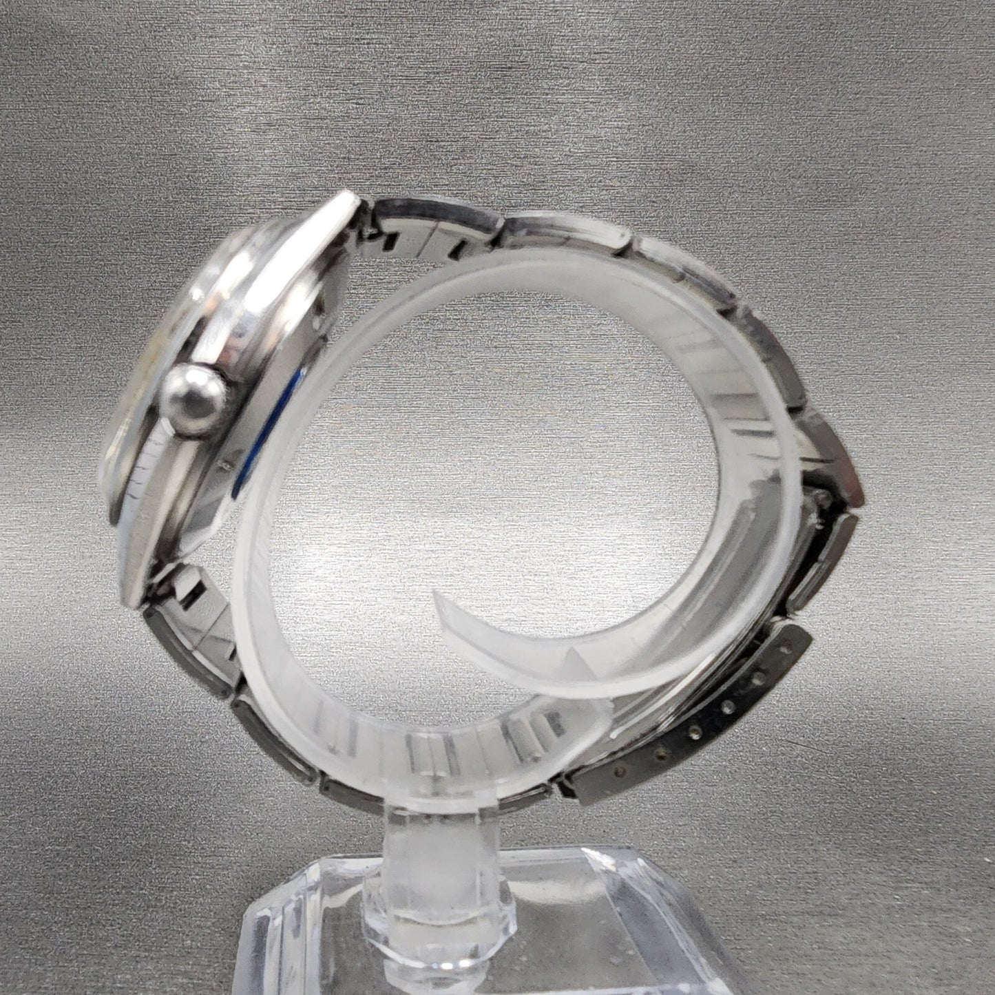 Orient HA Automatic Watch Men 38mm Blue Dial Steel Daydate Round 21J Runs6