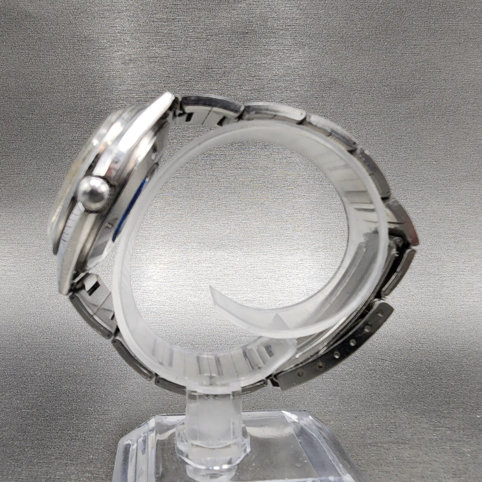 Orient HA Automatic Watch Men 38mm Blue Dial Steel Daydate Round 21J Runs6