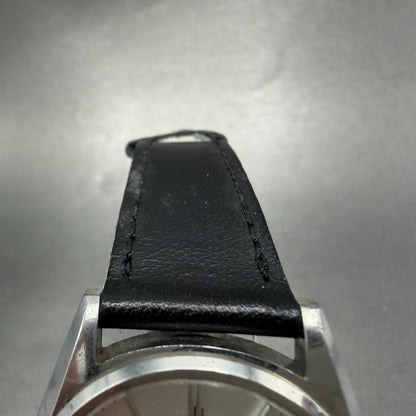 Seiko Watch Men 35mm Silver Dial Steel Round 7121-8000 Vintage PARTS5