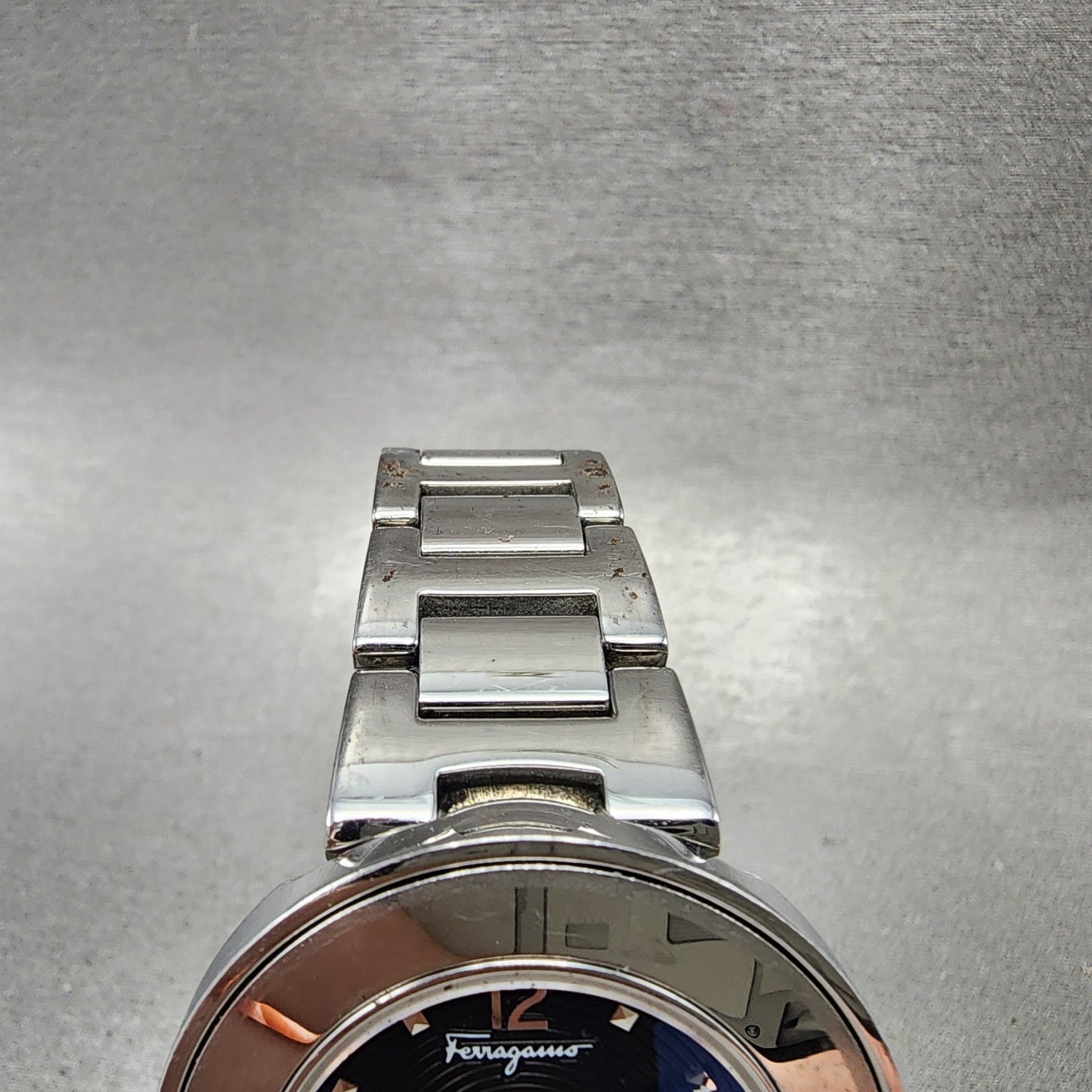 Salvatore Ferragamo Gancino Sparkling Watch Women 37mm Black Dial Steel New Batt4
