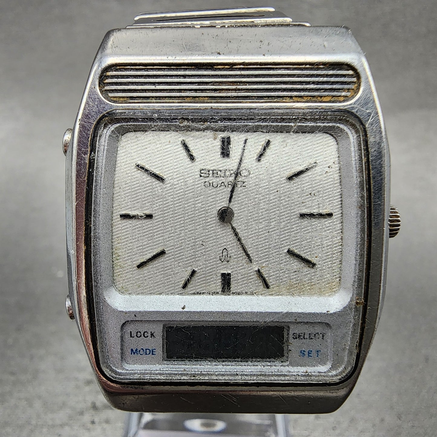 Seiko Analog Digital Watch Men 32mm White Dial Steel H2595010 PARTS2