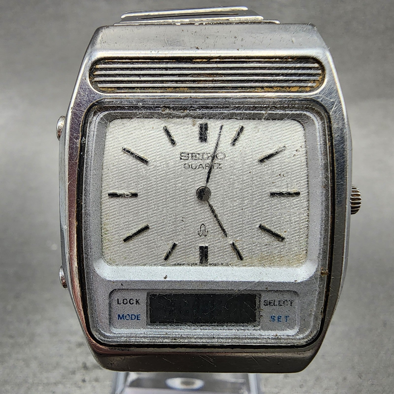 Seiko Analog Digital Watch Men 32mm White Dial Steel H2595010 PARTS2