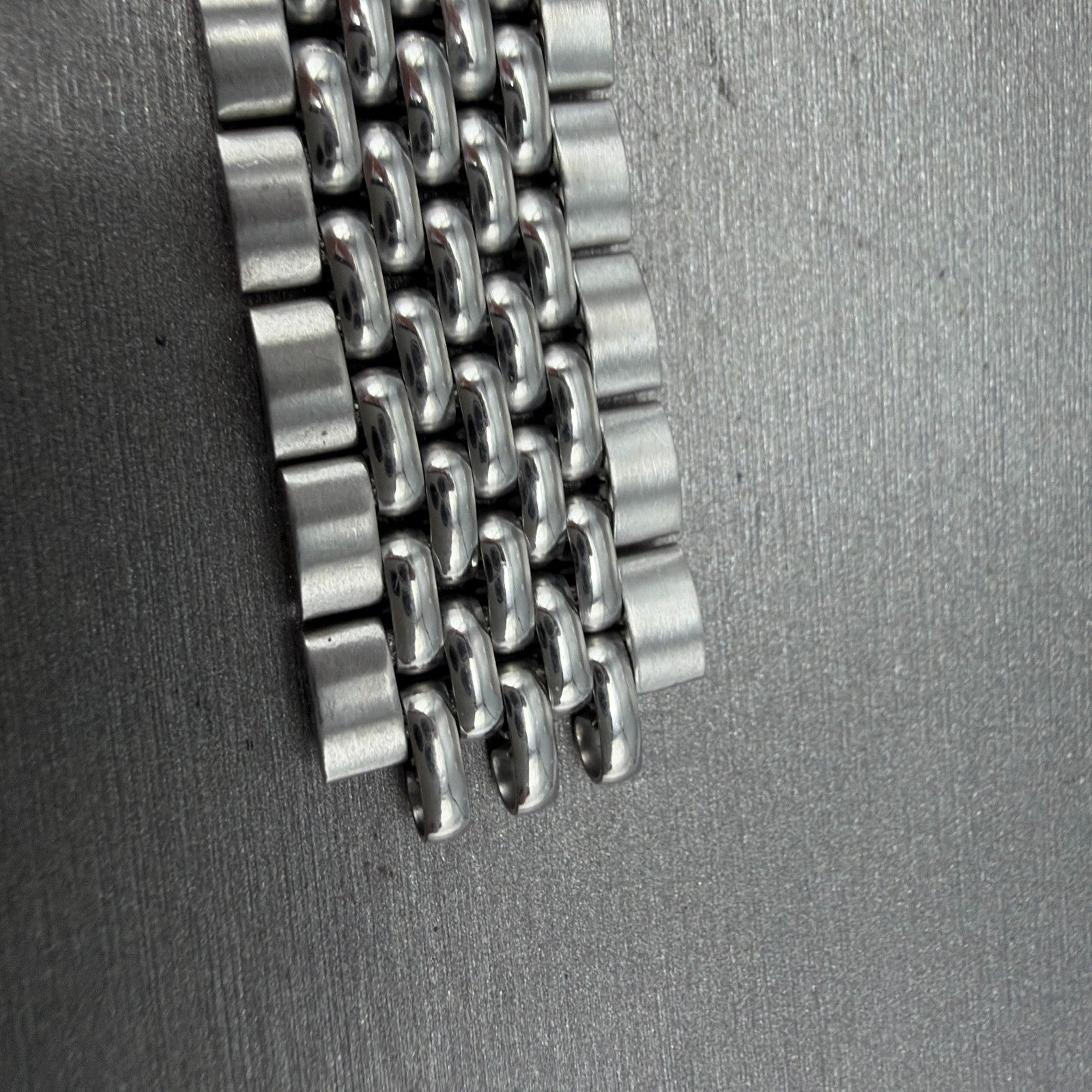 Seiko Beads Of Rice Bracelet 18mm Stainless Steel Japan Vintage NO ENDLINKS7
